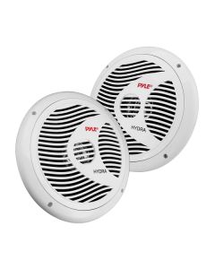 Pyle PLMR60W Hydra Series 6.5" 150-Watt Dual-Cone Marine Speakers (White)